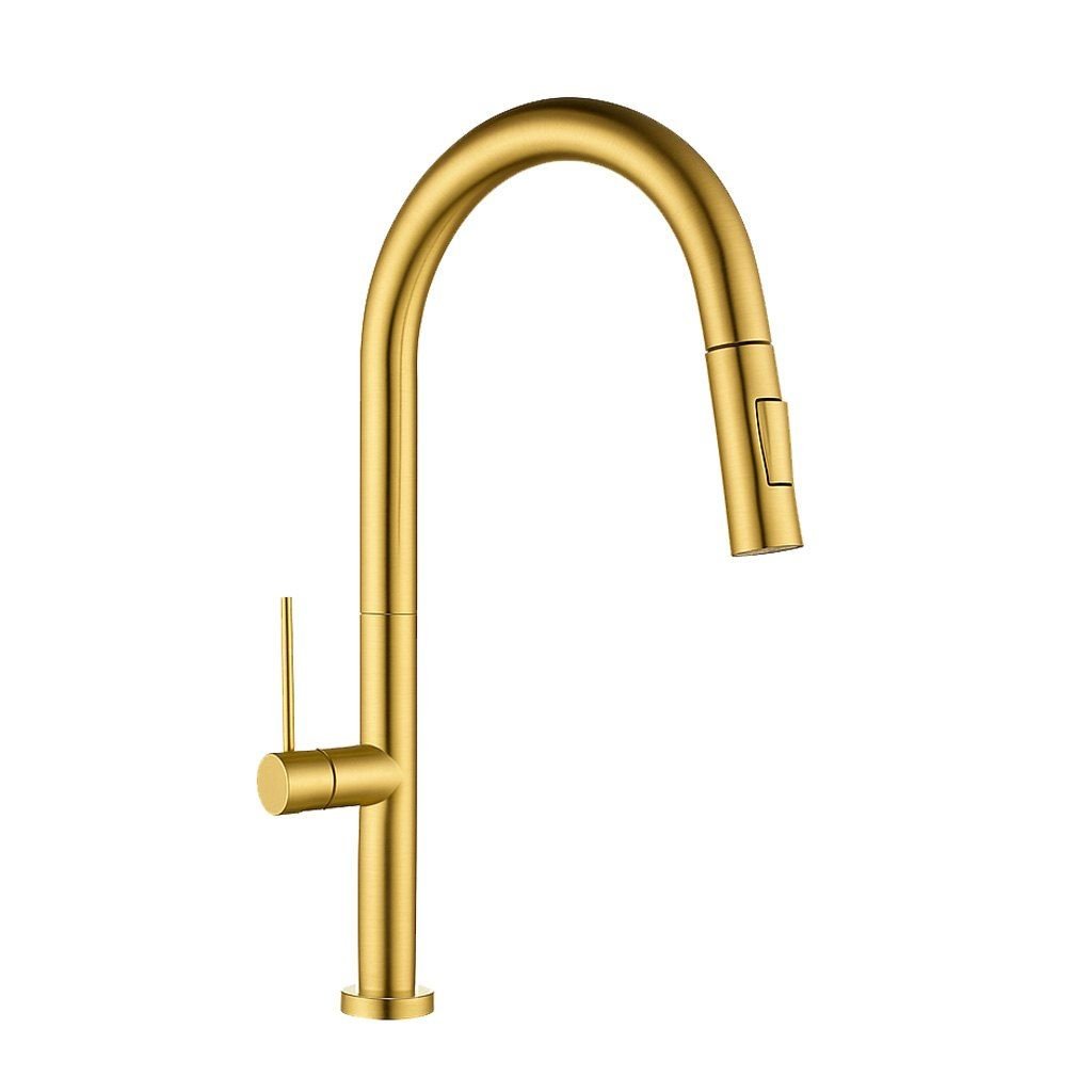 Monocomando Balcão Com Chuveiro Extensível Scala Golden