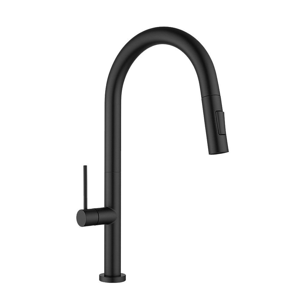 Monocomando Balcão Com Chuveiro Extensível Scala Preto