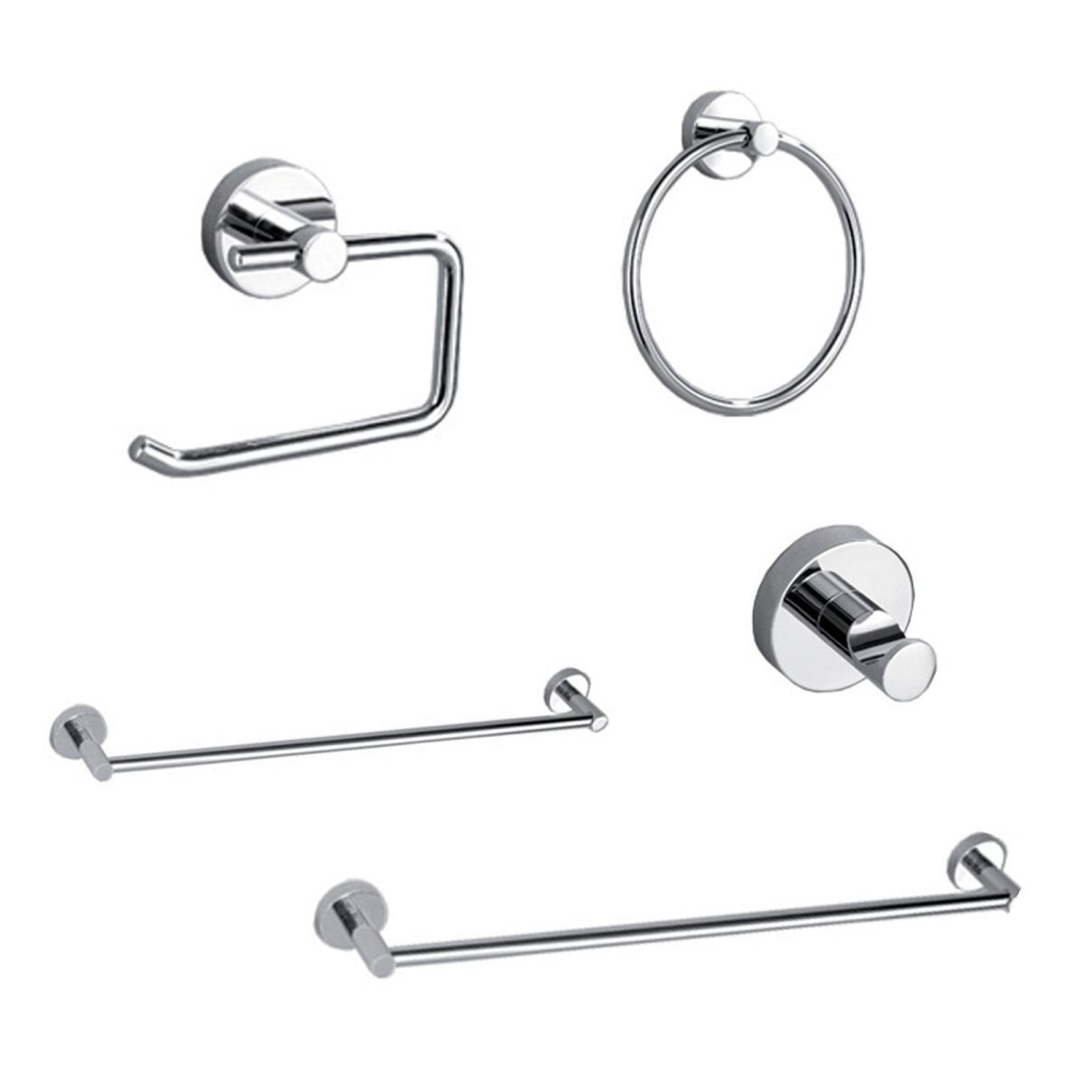 Conjunto 5 peças Toalheiros Roma