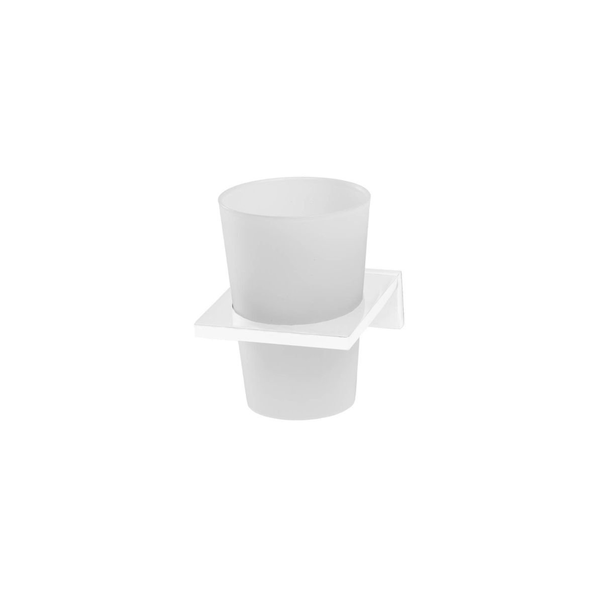 Wall mounted tumbler holder - White