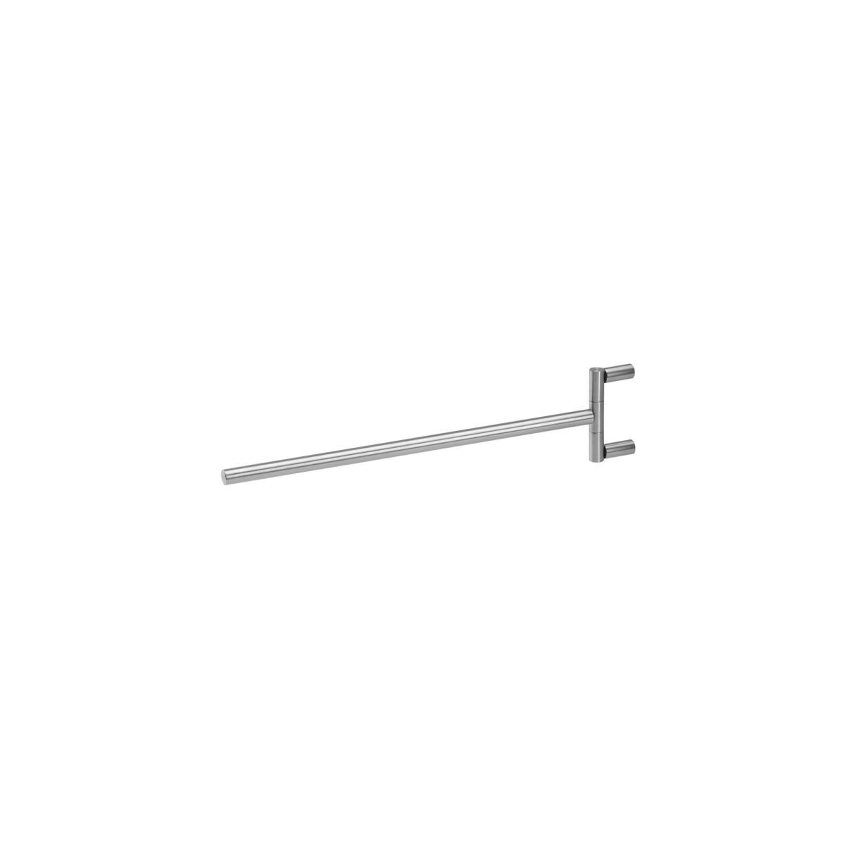 Perpendicular swivel towel rail - Stainless Steel Brushed