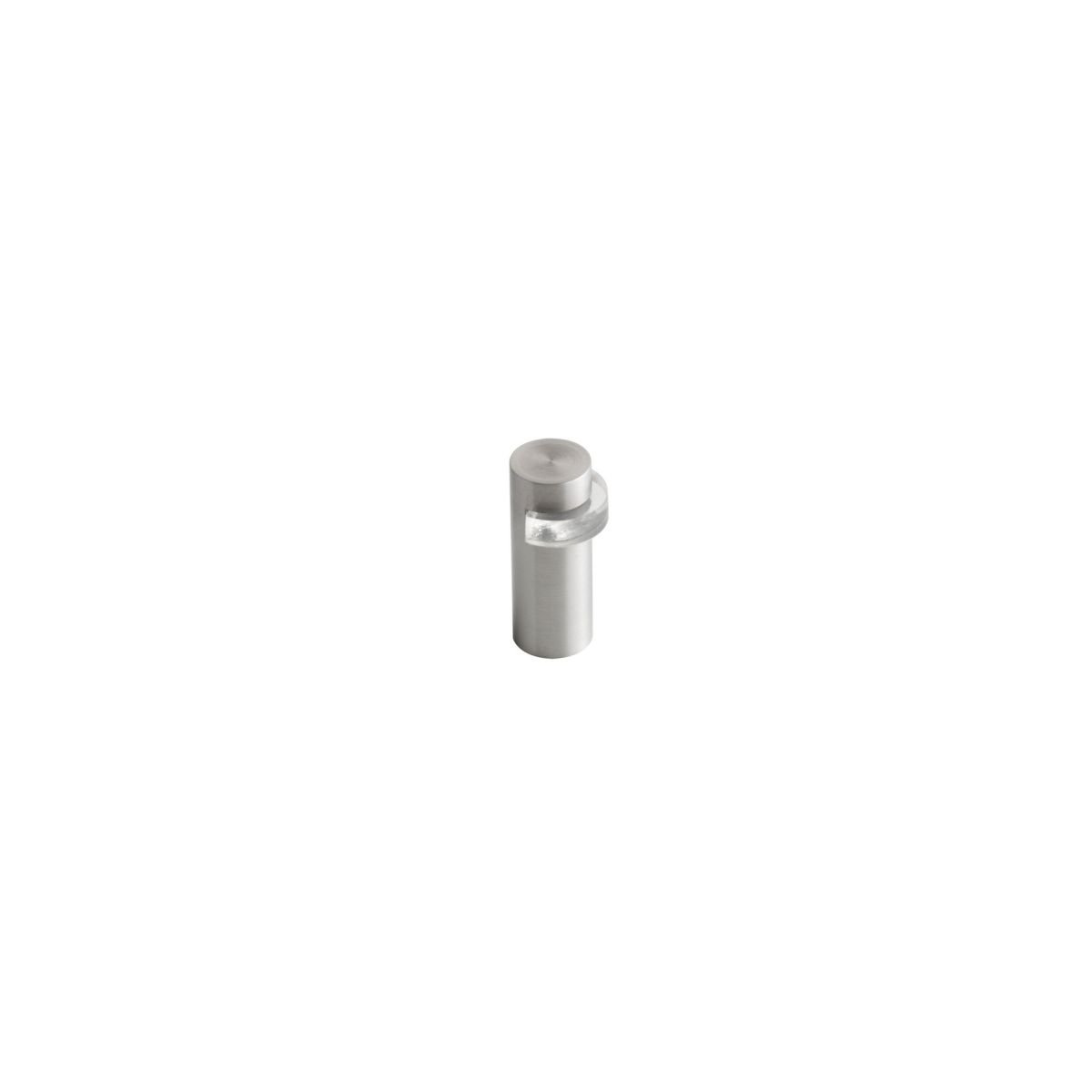 Rubber door stopper (floor) - Stainless Steel Brushed