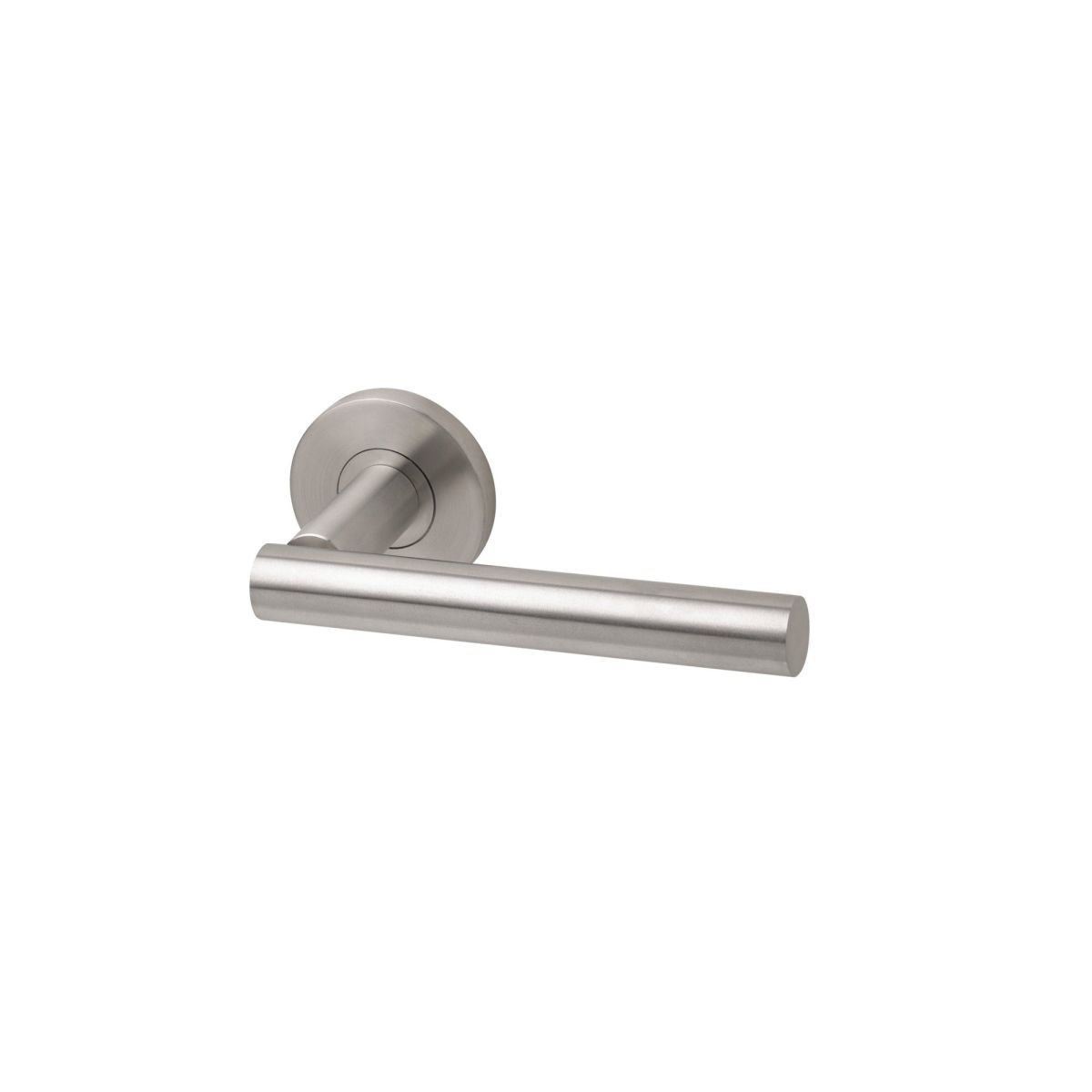 Double large door handle 130 mm - Stainless Steel Brushed