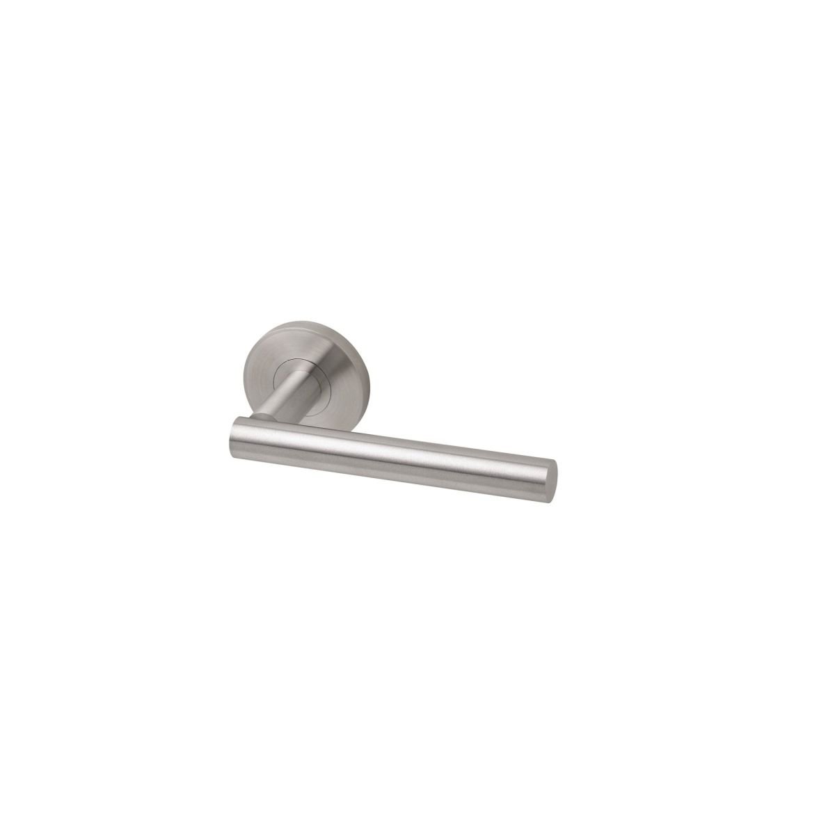 Left hand door handle 110 mm - Stainless Steel Brushed