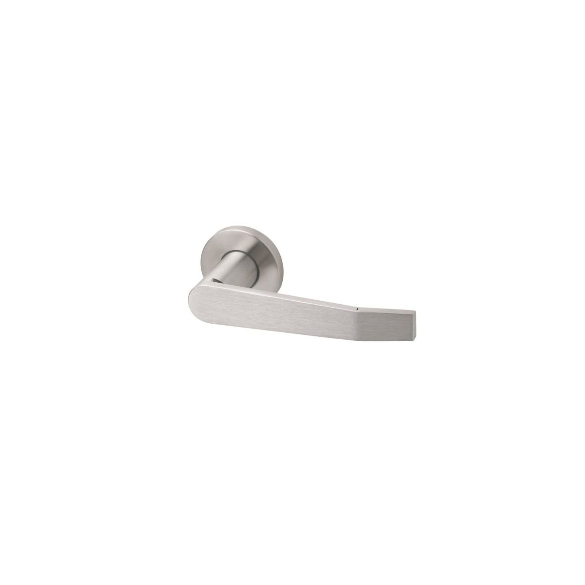 Left hand large door handle 133 mm - Stainless Steel Brushed