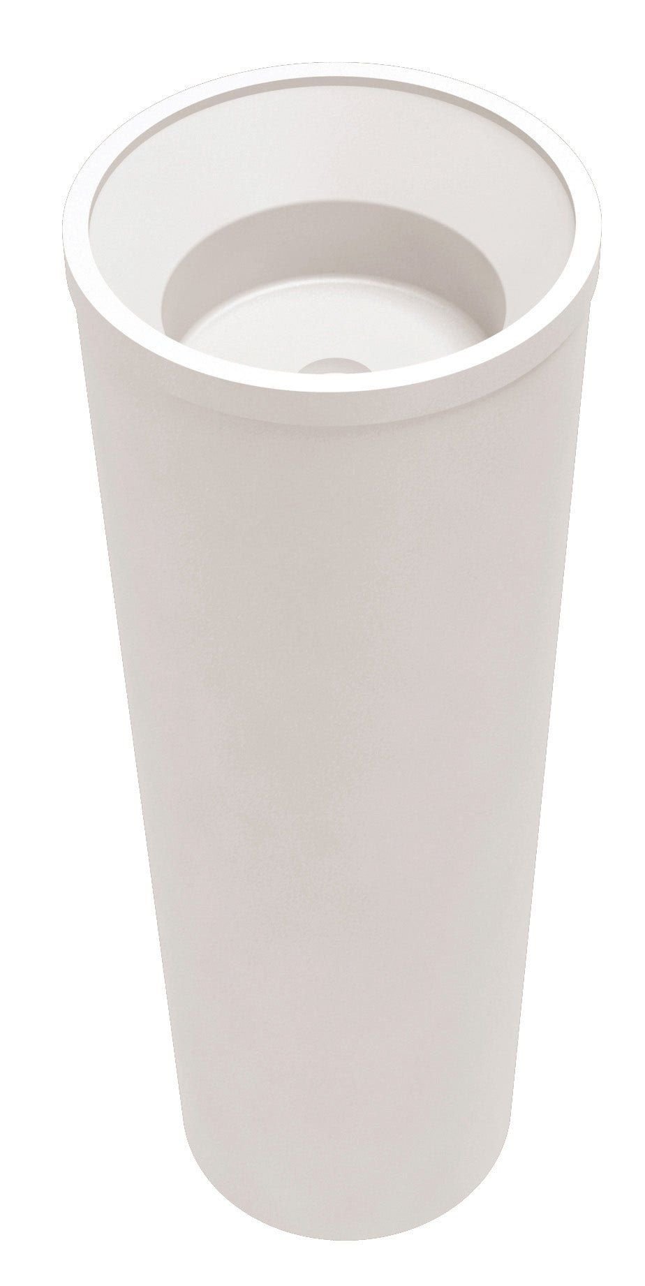 Freestanding washbasin without tap hole