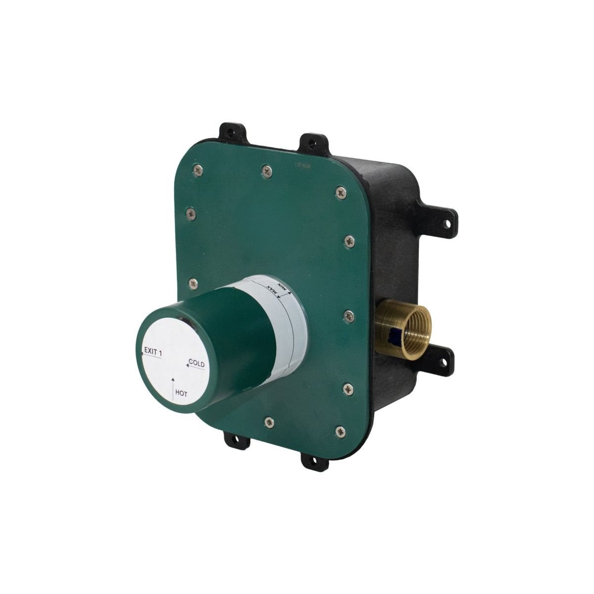 One-way concealed mixer - internal part with isobox (horizontal exit)