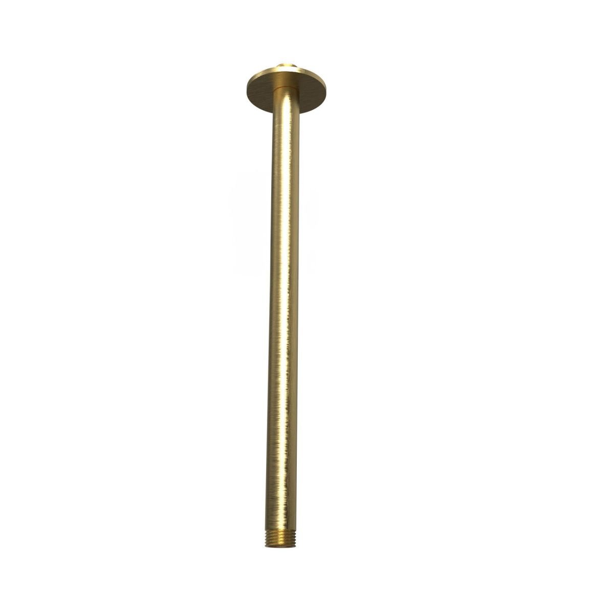 Ceiling mounted head shower arm 500mm - PVD White Gold Brushed