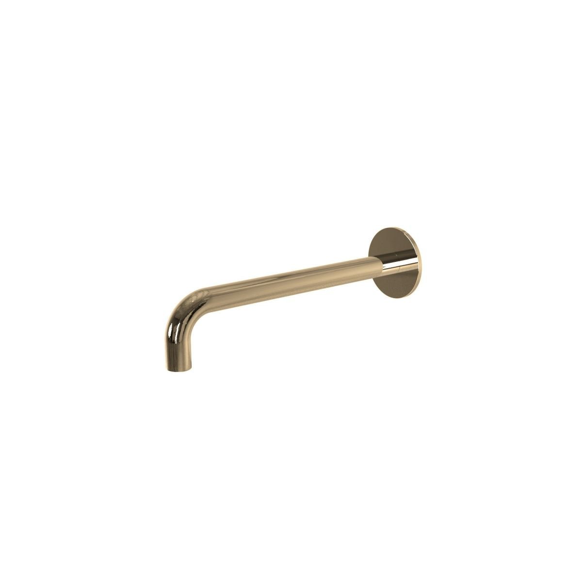 Wall mounted washbasin spout 21 cm - PVD Copper Polished