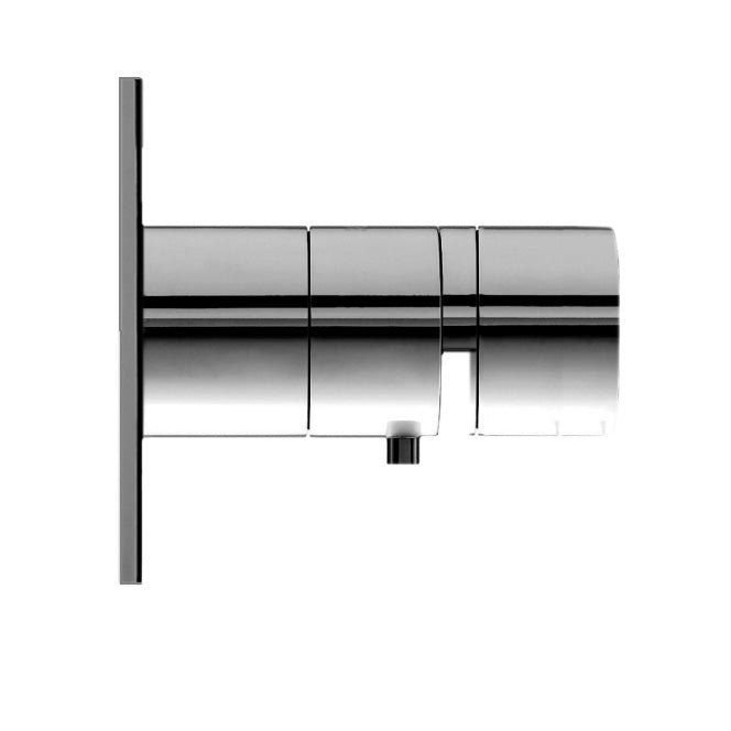 One-way concealed thermostatic bathtub/shower mixer - internal + external part - Chrome