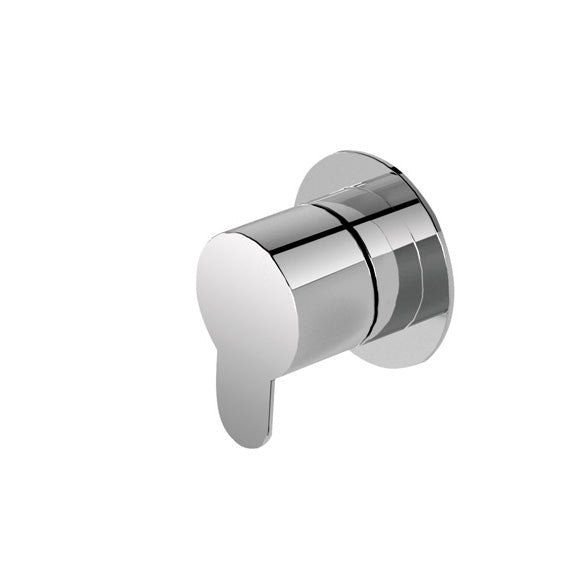 One-way concealed washbasin mixer - internal + external part + waste valve - Chrome
