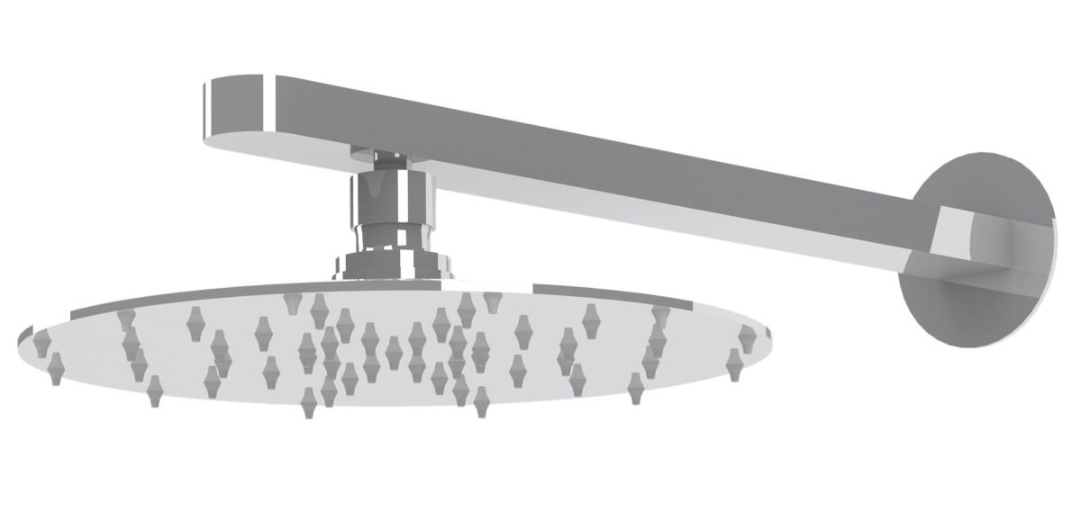 Wall mounted head shower - Chrome