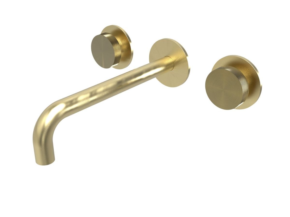 Three-hole concealed washbasin mixer - external part with waste valve (without spout) Gear