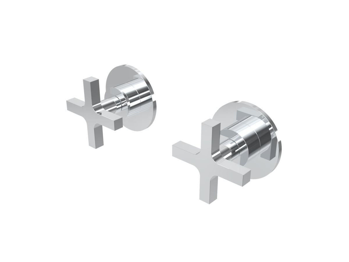 Two-way concealed thermostatic bathtub/shower mixer - external part Cruz