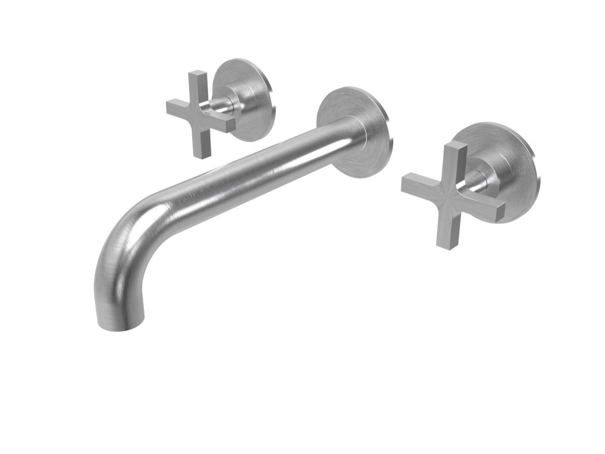 Three-hole concealed bathtub mixer - external part (without spout) Cruz