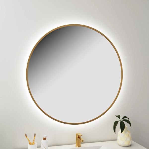 LED-spiegel World Gold