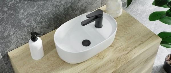 Keramische opzetwastafel Delos