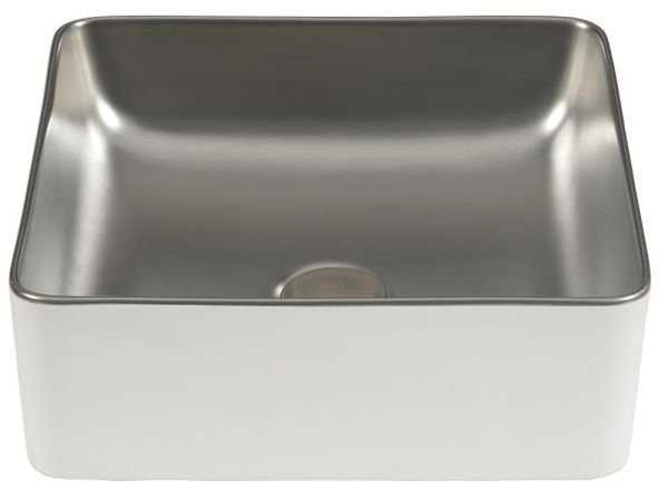 Lavabo Savannah White&Silver