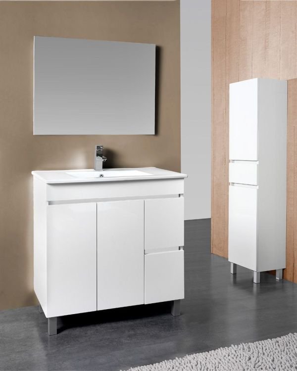 Conjunto Valle de 80 Blanco Y Columna Valle Blanca
