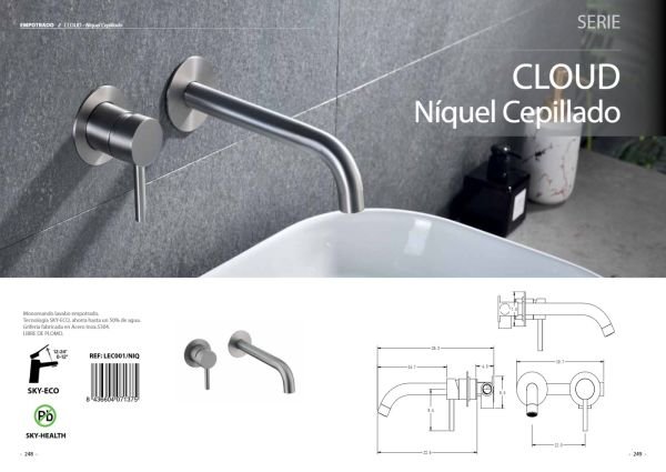 SKY-ECO 26 Cloud Níquel Cepillado
