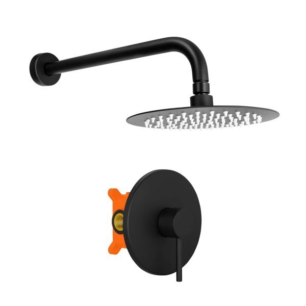 Conjunto Encastrar Base 1 Saída/3 Peças Scala Preto