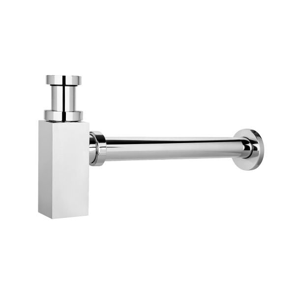Sifão Lavatório Quadrado Cromo