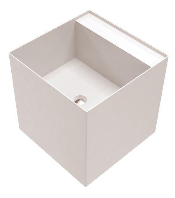 Wall mounted washbasin without tap hole
