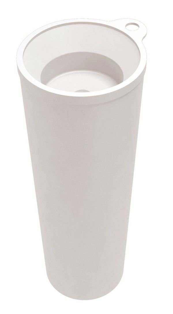 Freestanding washbasin with tap hole