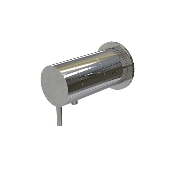 One-way concealed thermostatic mixer - external part with round plate