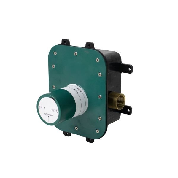 Two-way concealed diverter - internal part with isobox