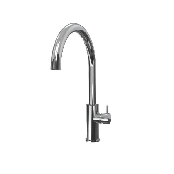 Kitchen mixer with swivel U spout