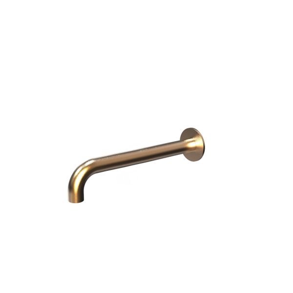Wall mounted bathtub spout 30 cm - PVD Copper Brushed