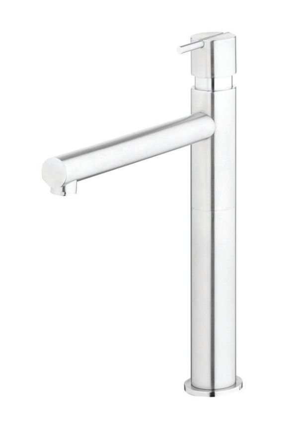 Deck mounted high washbasin mixer