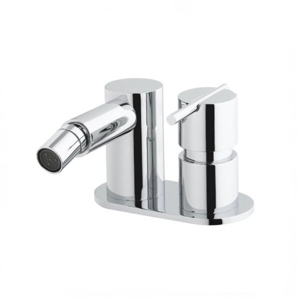 Two-hole deck mounted bidet mixer - Chrome