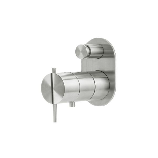 Two-way concealed thermostatic bathtub/shower mixer - external part