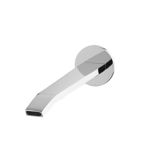 Wall mounted bathtub spout 15 cm - Chrome