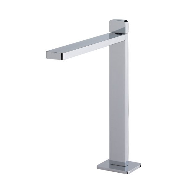 Deck mounted high washbasin tap with waste valve (cold water) - Chrome