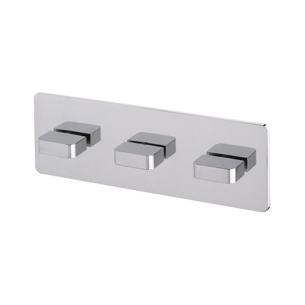 Three-way concealed bathtub/shower mixer