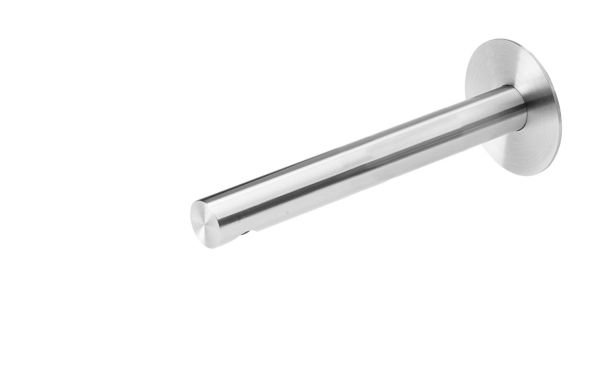 Wall mounted washbasin spout 15 cm - Stainless Steel Brushed