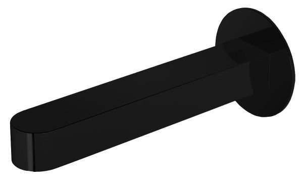 Wall mounted bathtub spout 15 cm - Black
