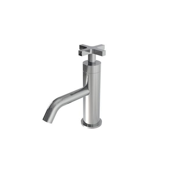 Deck mounted progressive washbasin mixer - Cruz