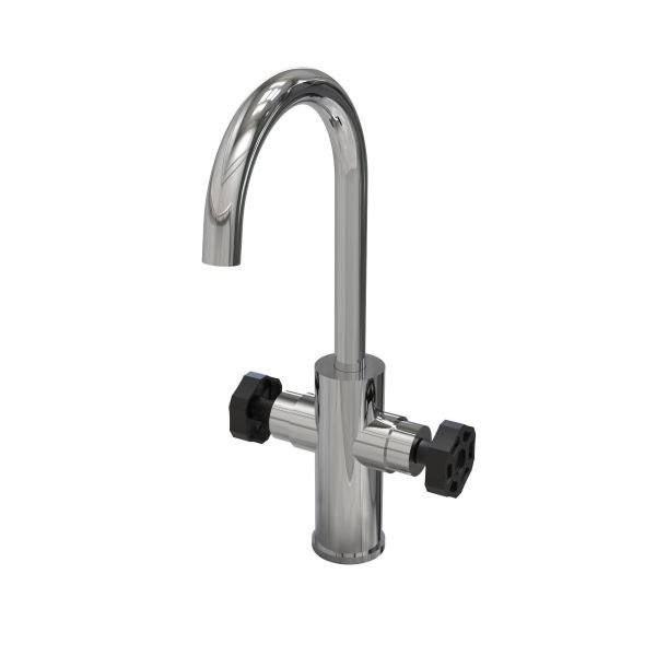 Two-handle Boca deck mounted washbasin mixer